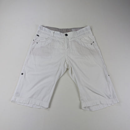 Bermuda EDC denim bianco con linguette laterali - 36/XS-S