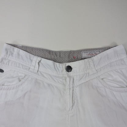 Bermuda EDC denim bianco con linguette laterali - 36/XS-S