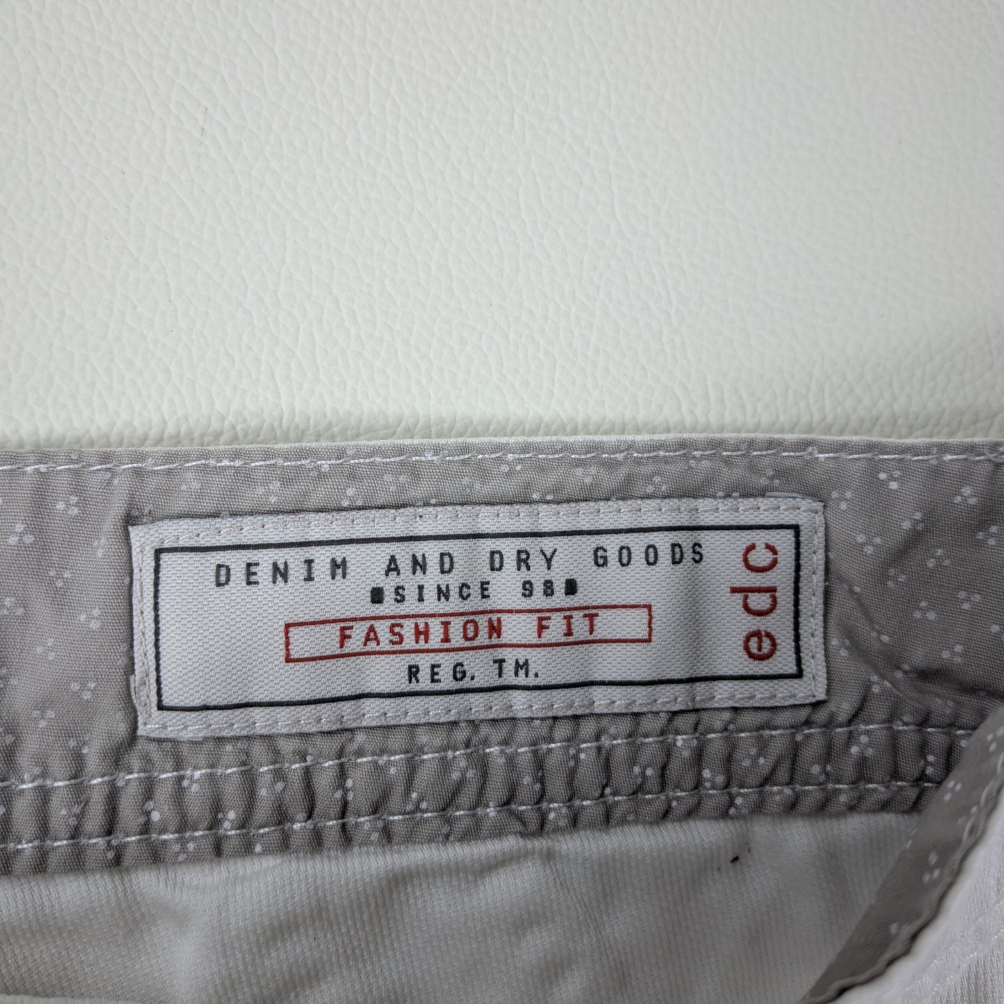 Bermuda EDC denim bianco con linguette laterali - 36/XS-S