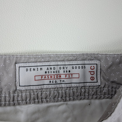 Bermuda EDC denim bianco con linguette laterali - 36/XS-S