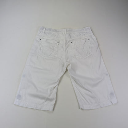 Bermuda EDC denim bianco con linguette laterali - 36/XS-S