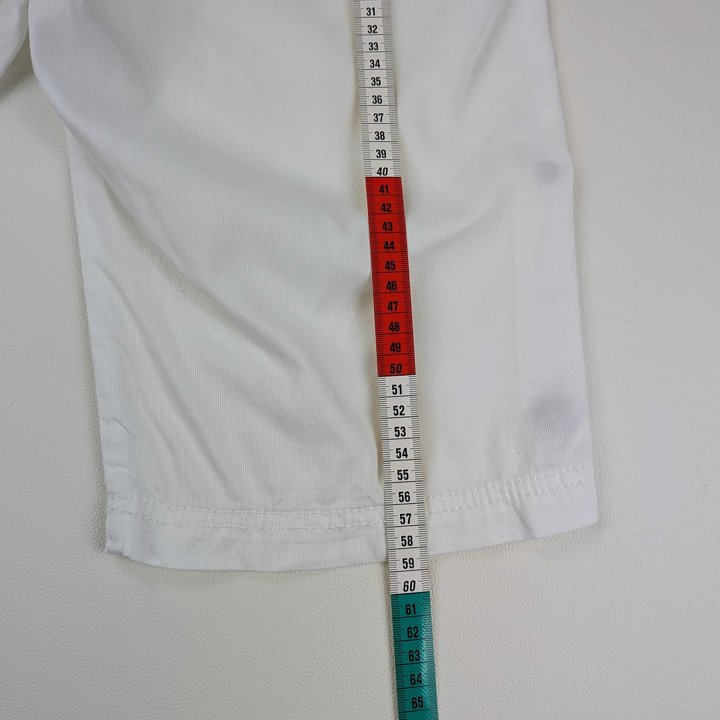 Bermuda EDC denim bianco con linguette laterali - 36/XS-S