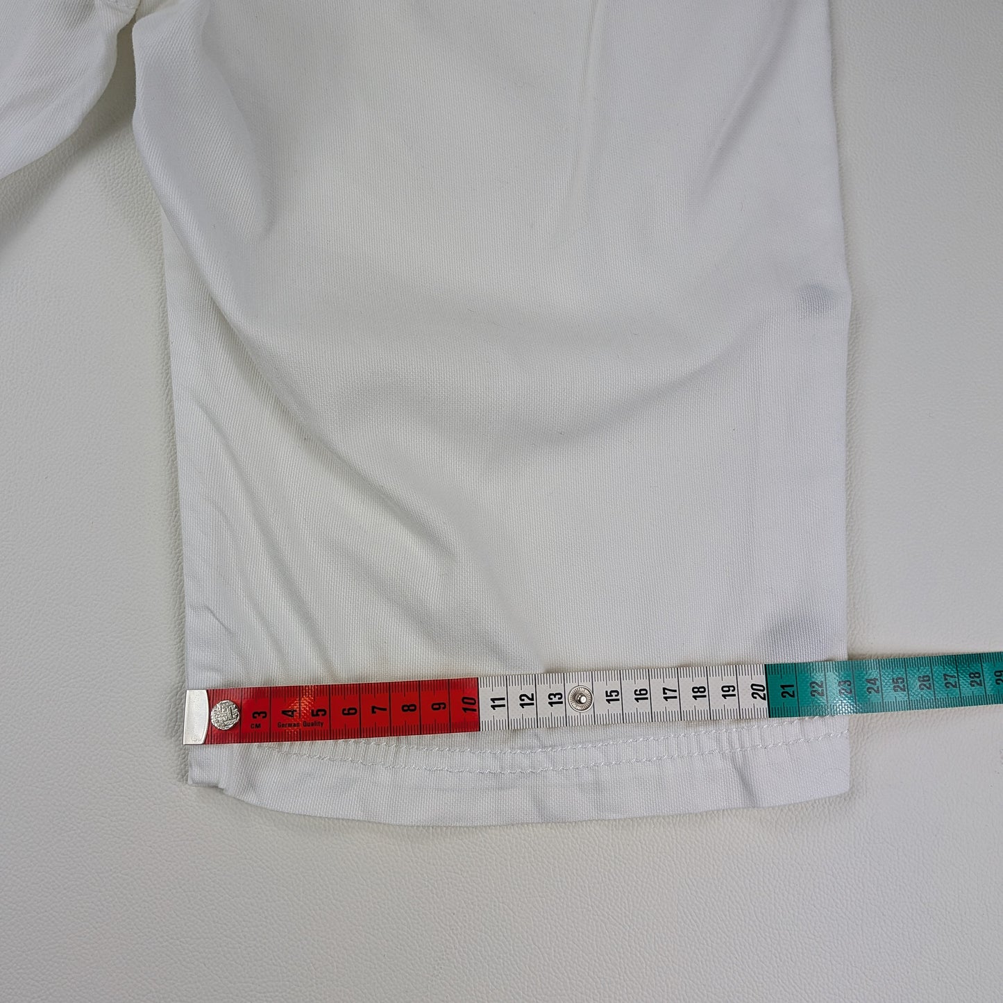 Bermuda EDC denim bianco con linguette laterali - 36/XS-S