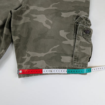 Bermuda cargo vintage Abercrombie & Fitch camo military - 33/M-L