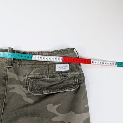 Bermuda cargo vintage Abercrombie & Fitch camo military - 33/M-L