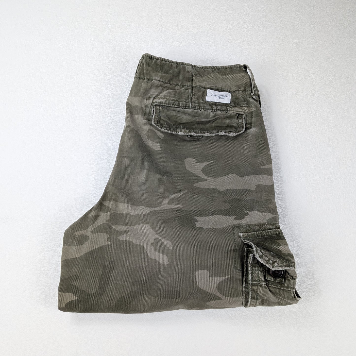 Bermuda cargo vintage Abercrombie & Fitch camo military - 33/M-L