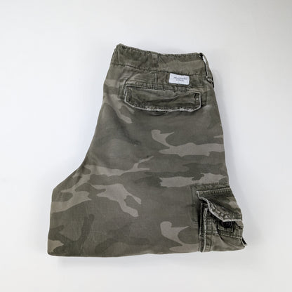 Bermuda cargo vintage Abercrombie & Fitch camo military - 33/M-L