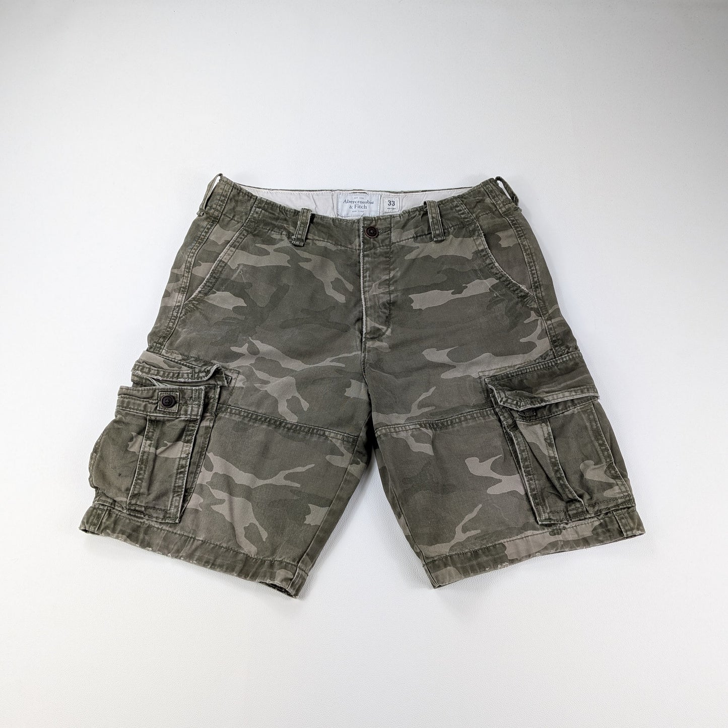 Bermuda cargo vintage Abercrombie & Fitch camo military - 33/M-L