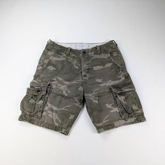 Bermuda cargo vintage Abercrombie & Fitch camo military - 33/M-L
