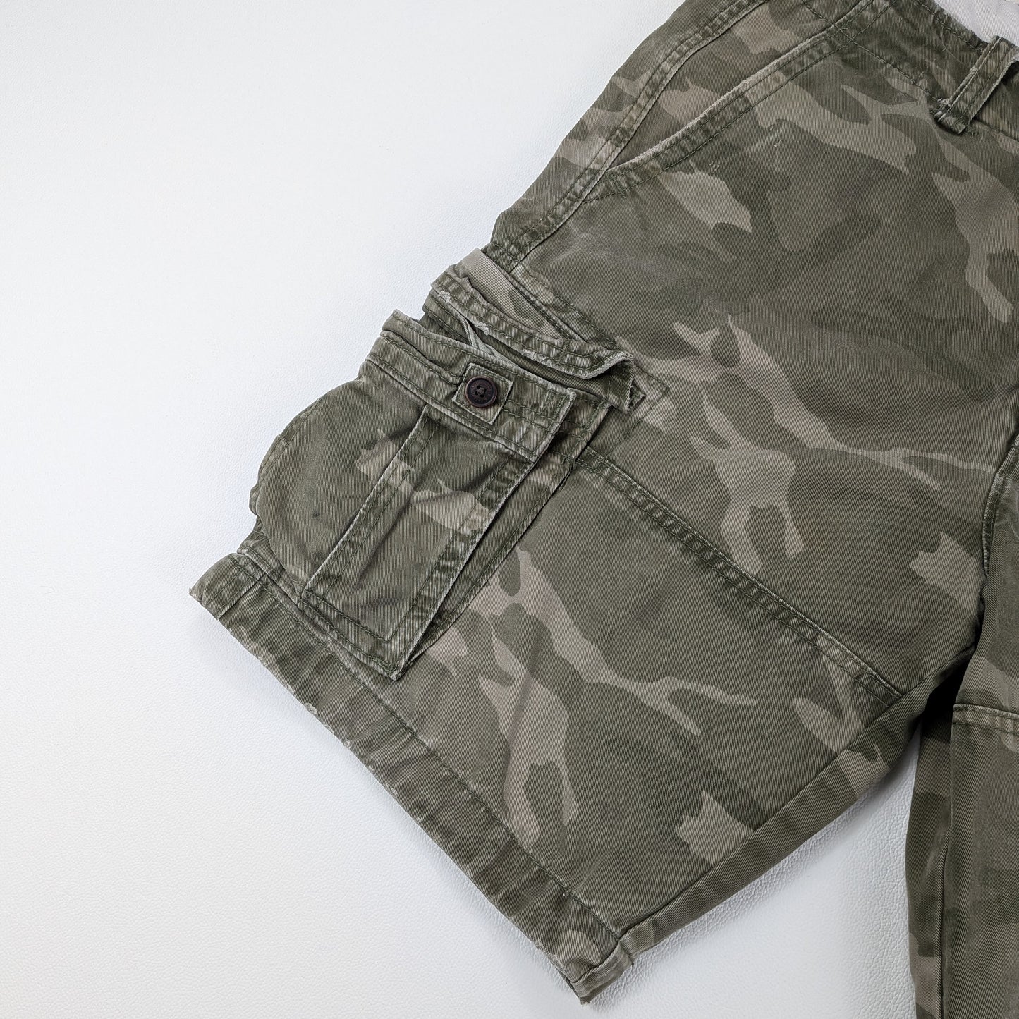 Bermuda cargo vintage Abercrombie & Fitch camo military - 33/M-L