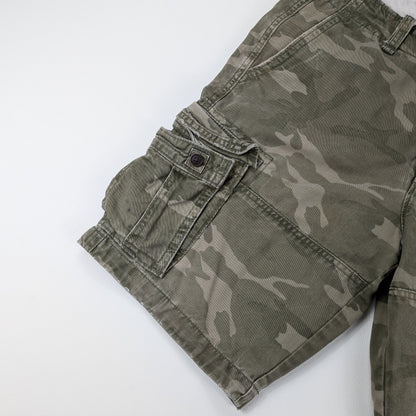 Bermuda cargo vintage Abercrombie & Fitch camo military - 33/M-L
