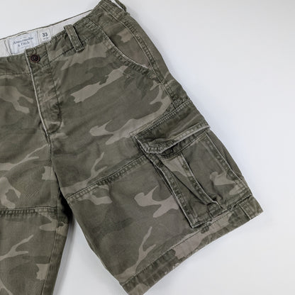 Bermuda cargo vintage Abercrombie & Fitch camo military - 33/M-L