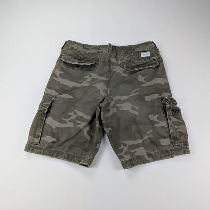 Bermuda cargo vintage Abercrombie & Fitch camo military - 33/M-L