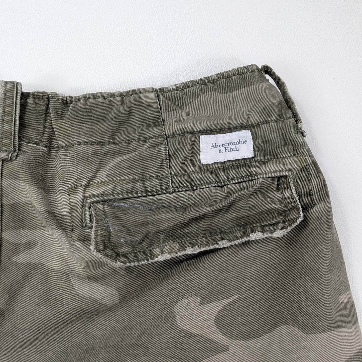 Bermuda cargo vintage Abercrombie & Fitch camo military - 33/M-L