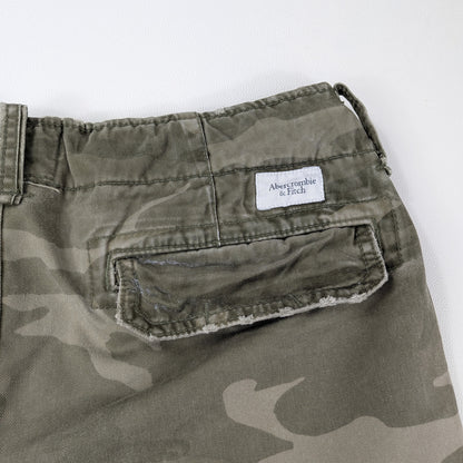 Bermuda cargo vintage Abercrombie & Fitch camo military - 33/M-L