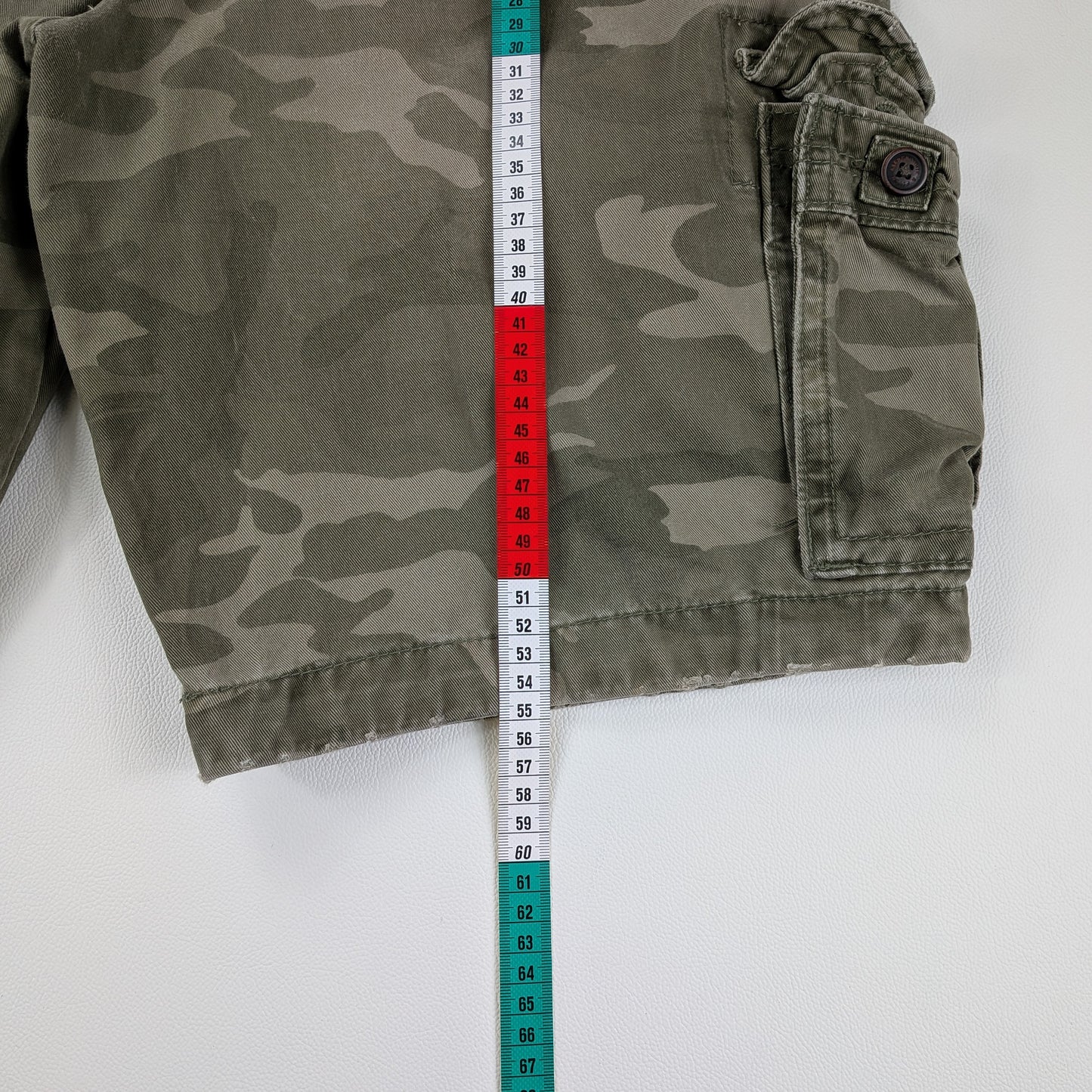Bermuda cargo vintage Abercrombie & Fitch camo military - 33/M-L