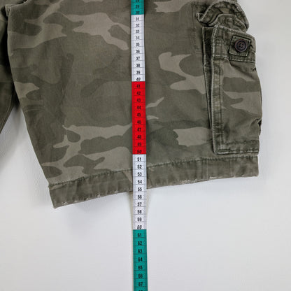 Bermuda cargo vintage Abercrombie & Fitch camo military - 33/M-L