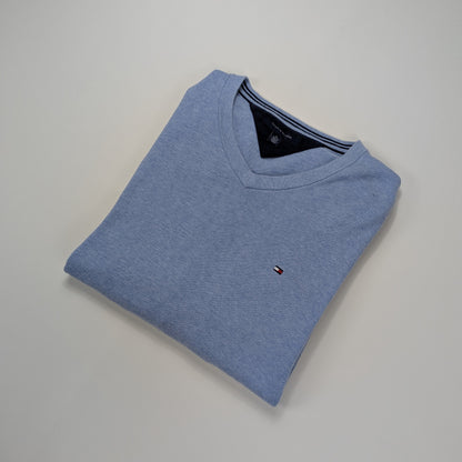 Maglione vintage Tommy Hilfiger scollo a V - XL
