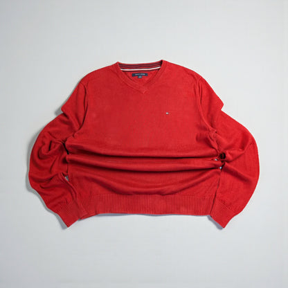 Tommy Hilfiger Cotton V-Neck Sweater - M