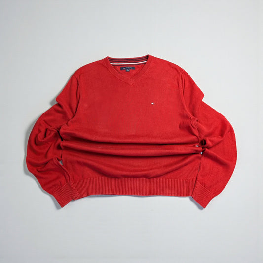 Maglione Tommy Hilfiger con scollo a V in cotone - M