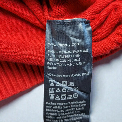 Tommy Hilfiger Cotton V-Neck Sweater - M