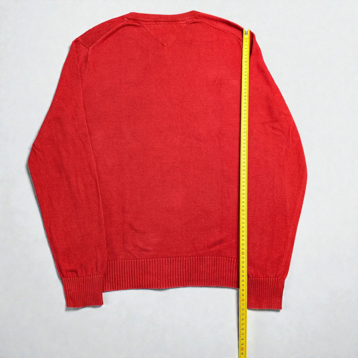 Tommy Hilfiger Cotton V-Neck Sweater - M