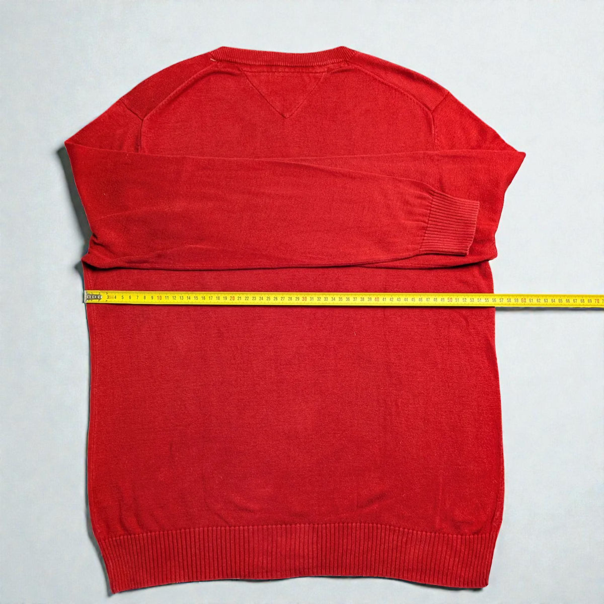 Tommy Hilfiger Cotton V-Neck Sweater - M
