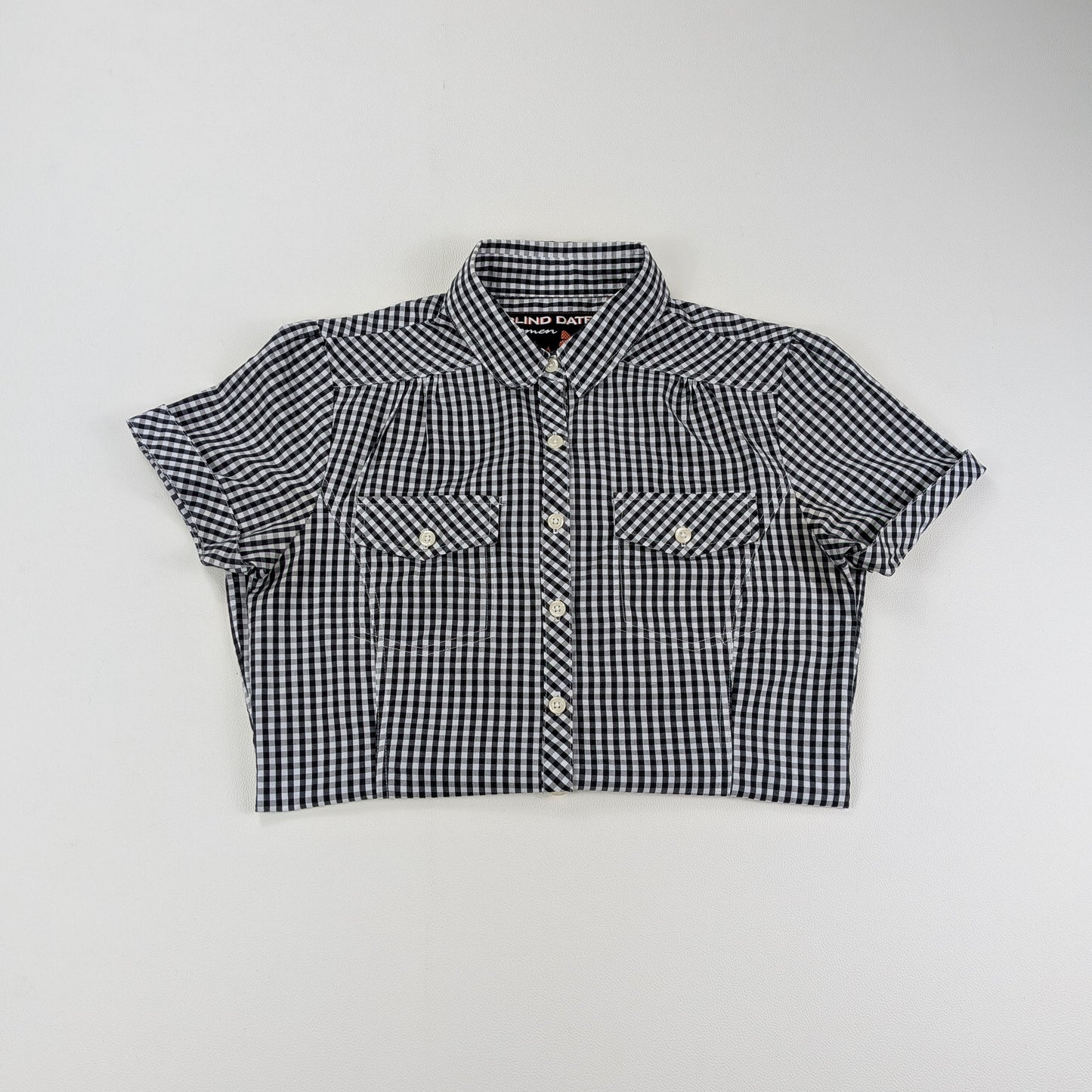 Camicia vintage Blind Date 90s stile pin-up crociera anni 50 - XXS/XS