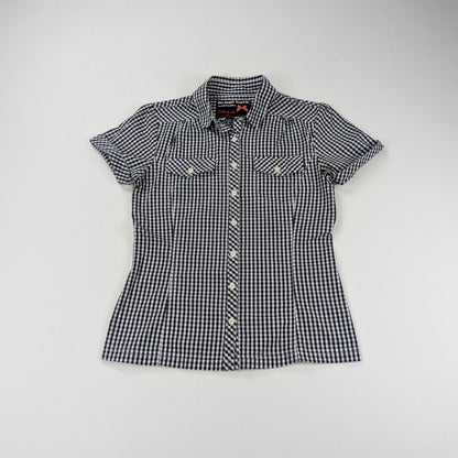 Camicia vintage Blind Date 90s stile pin-up crociera anni 50 - XXS/XS