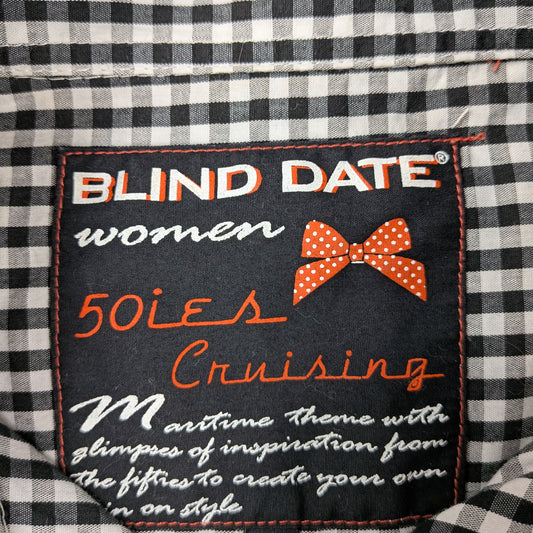 Camicia vintage Blind Date 90s stile pin-up crociera anni 50 - XXS/XS