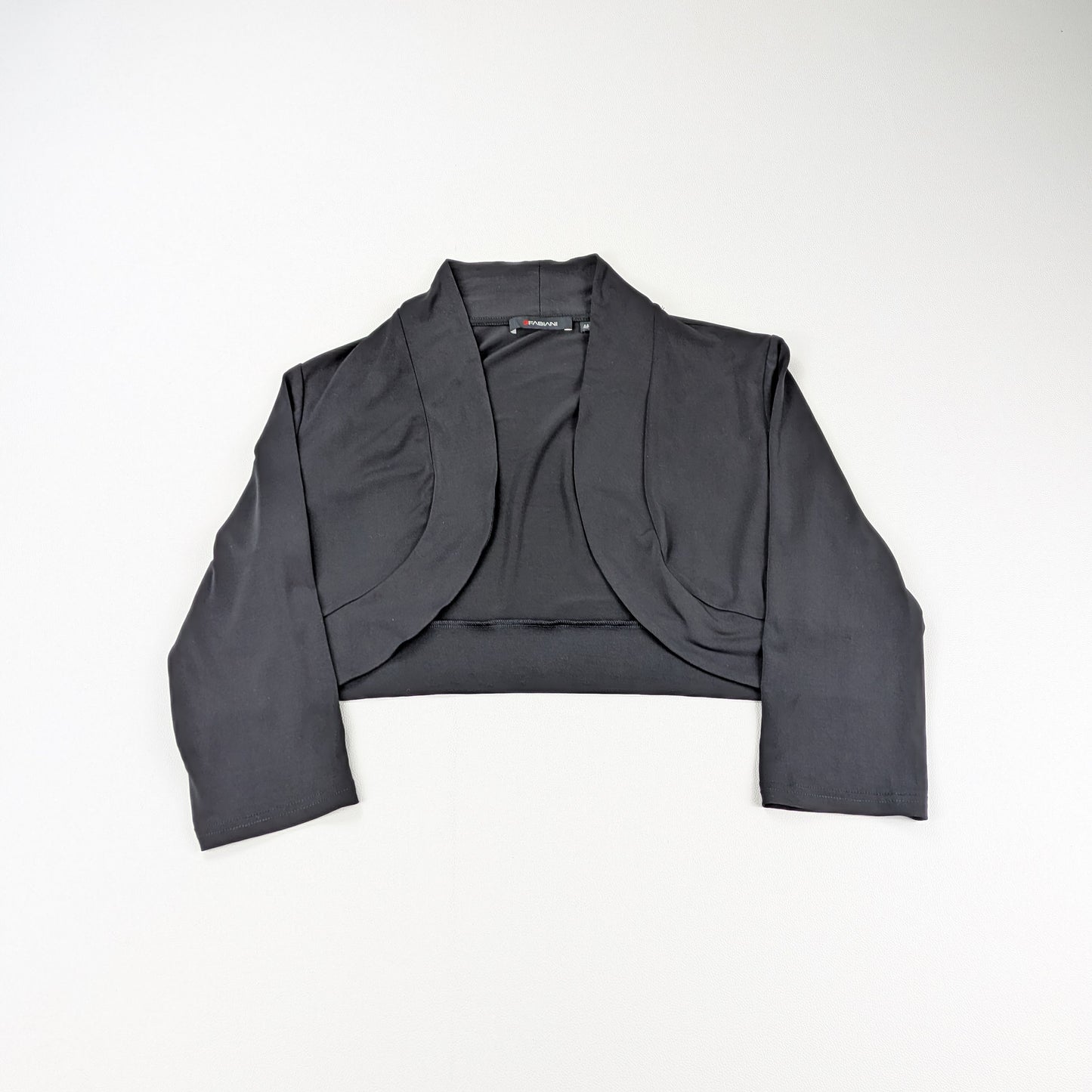 Coprispalle bolero Fabiani total black vintage cropped - M/L