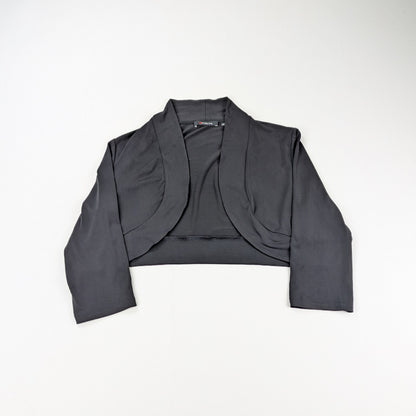 Coprispalle bolero Fabiani total black vintage cropped - M/L