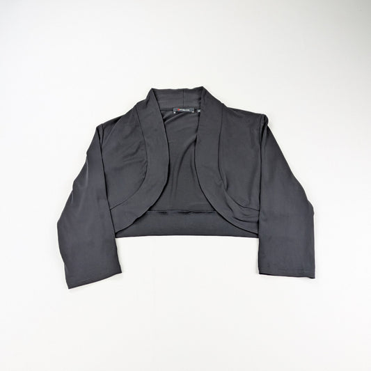 Coprispalle bolero Fabiani total black vintage cropped - M/L