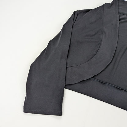 Coprispalle bolero Fabiani total black vintage cropped - M/L