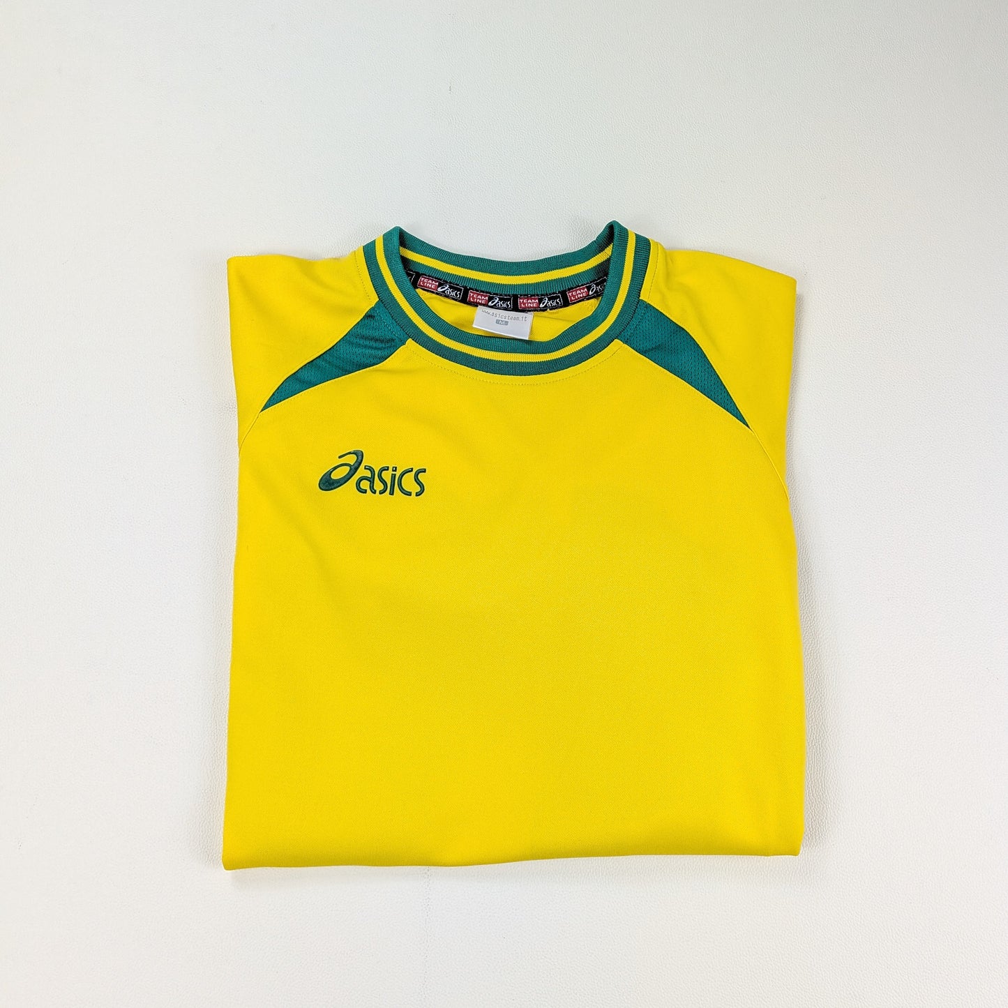 Maglia tecnica vintage Asics Team Line football training - S/M