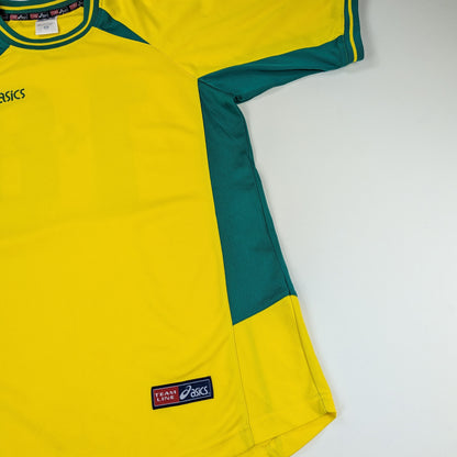 Maglia tecnica vintage Asics Team Line football training - S/M