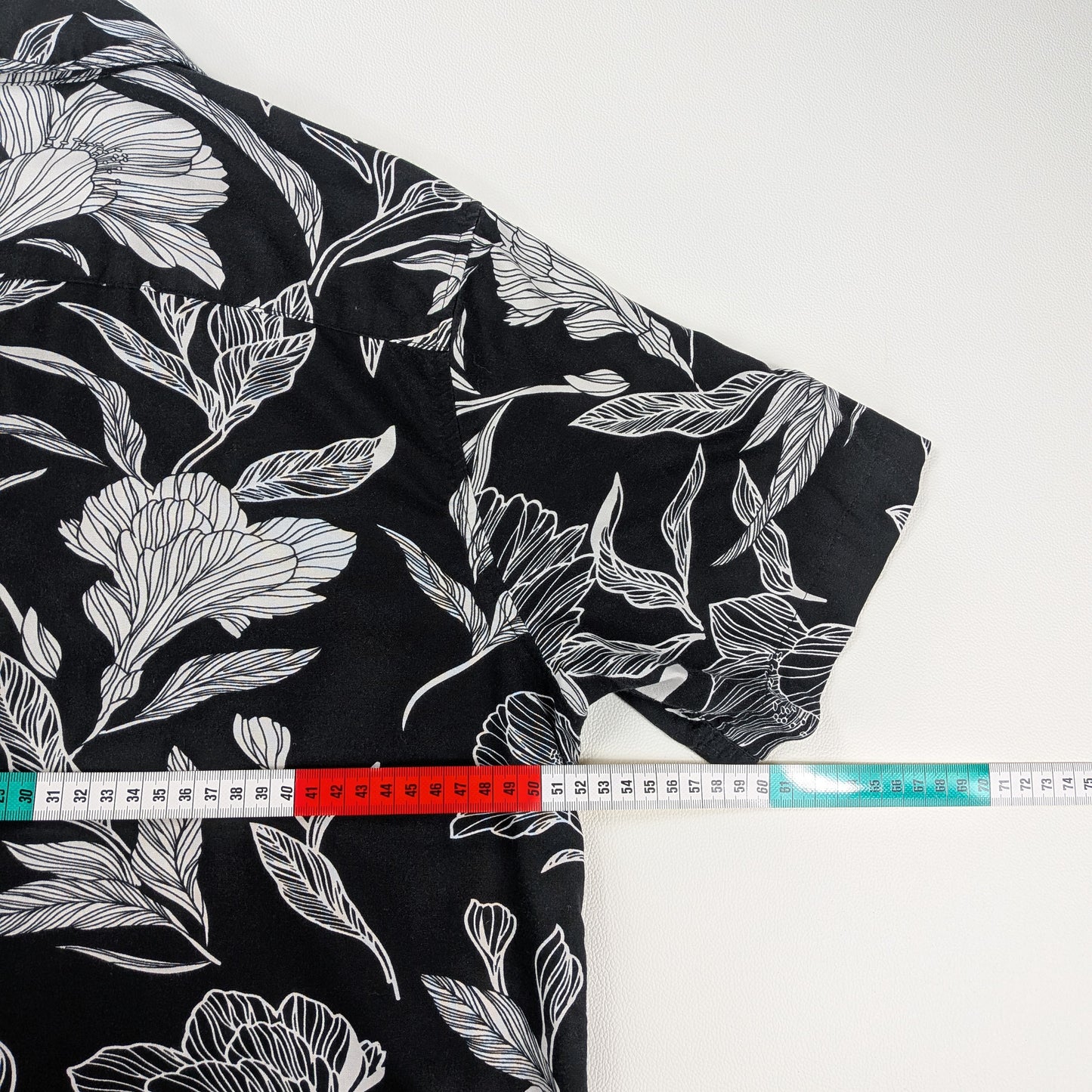 Camicia black & white elegante streetwear - S