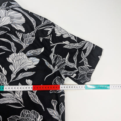 Camicia black & white elegante streetwear - S