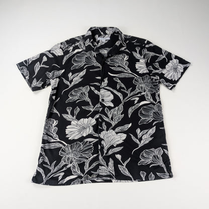 Camicia black & white elegante streetwear - S