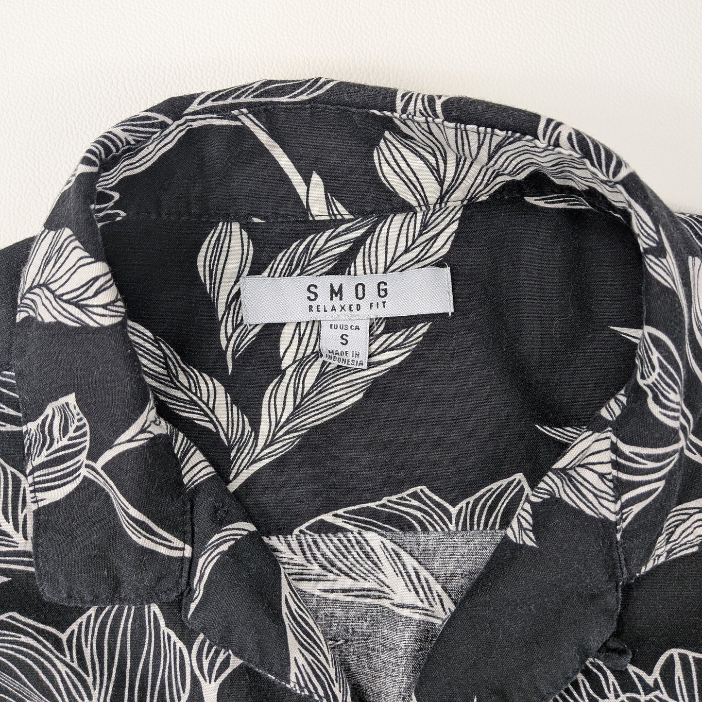 Camicia black & white elegante streetwear - S