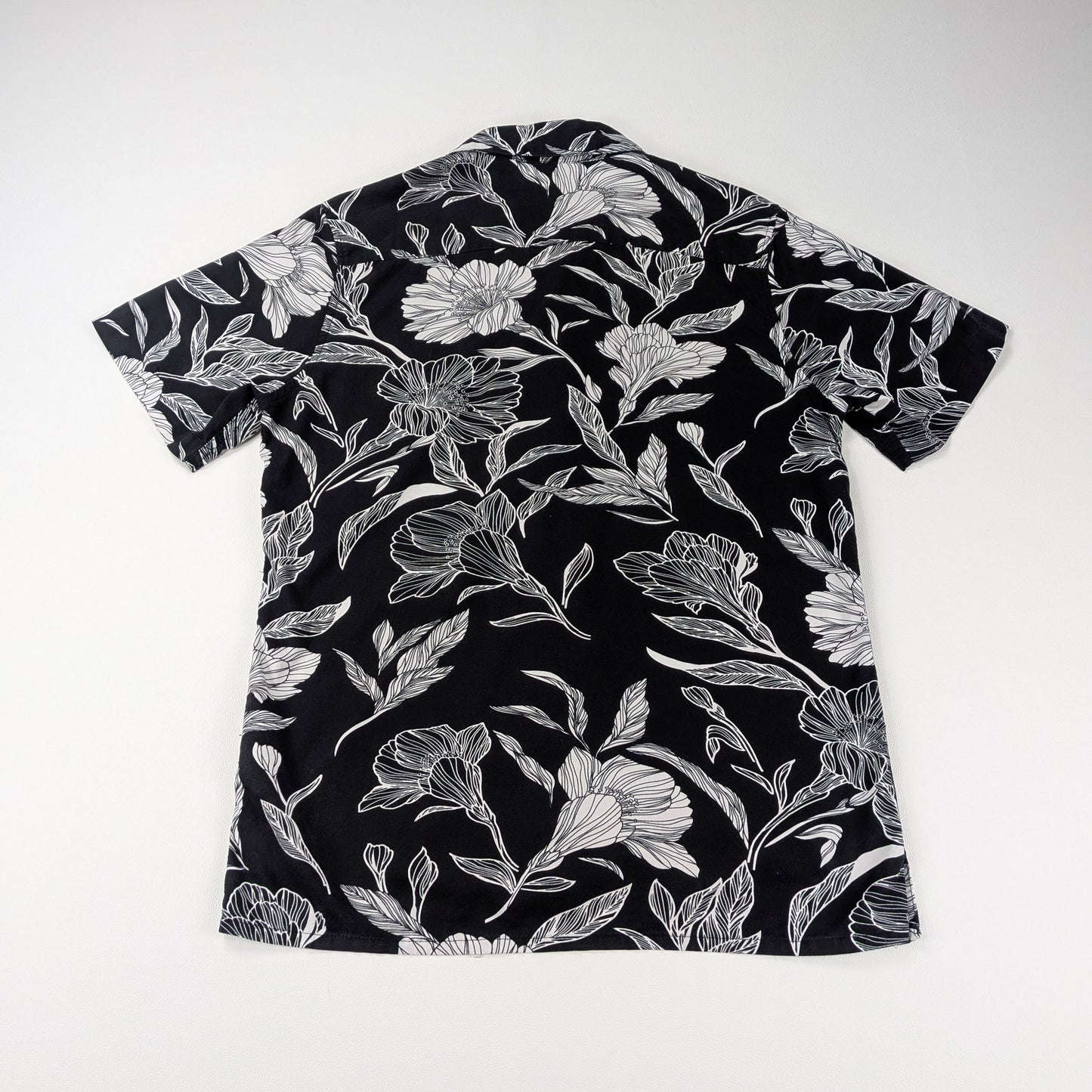 Camicia black & white elegante streetwear - S