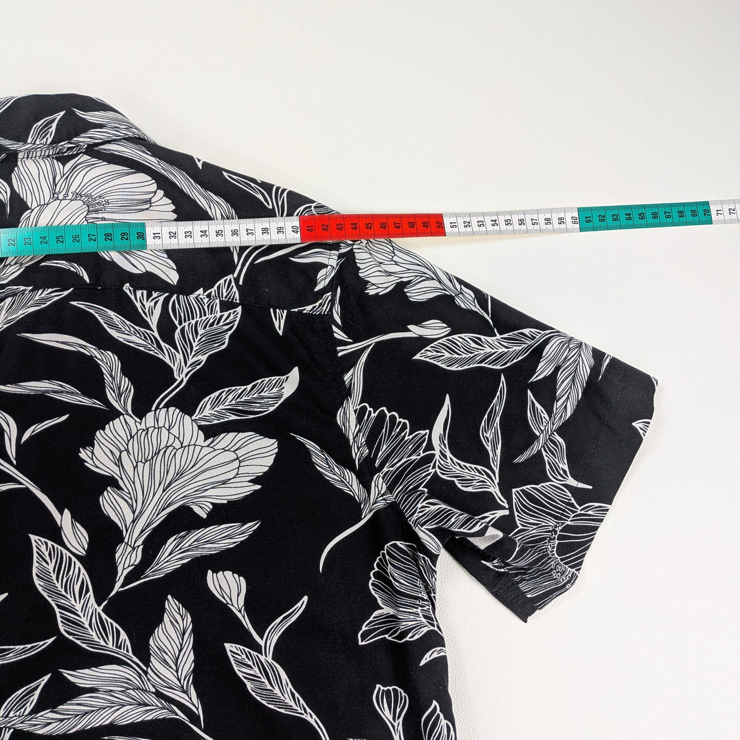 Camicia black & white elegante streetwear - S