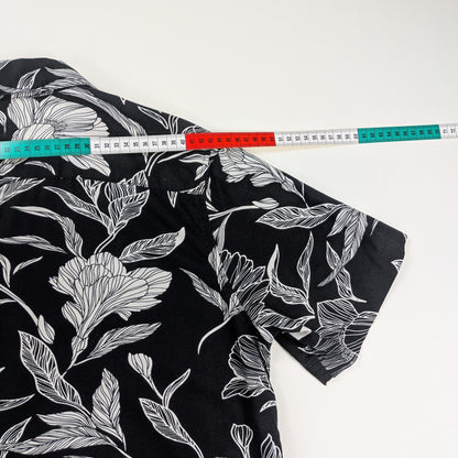 Camicia black & white elegante streetwear - S