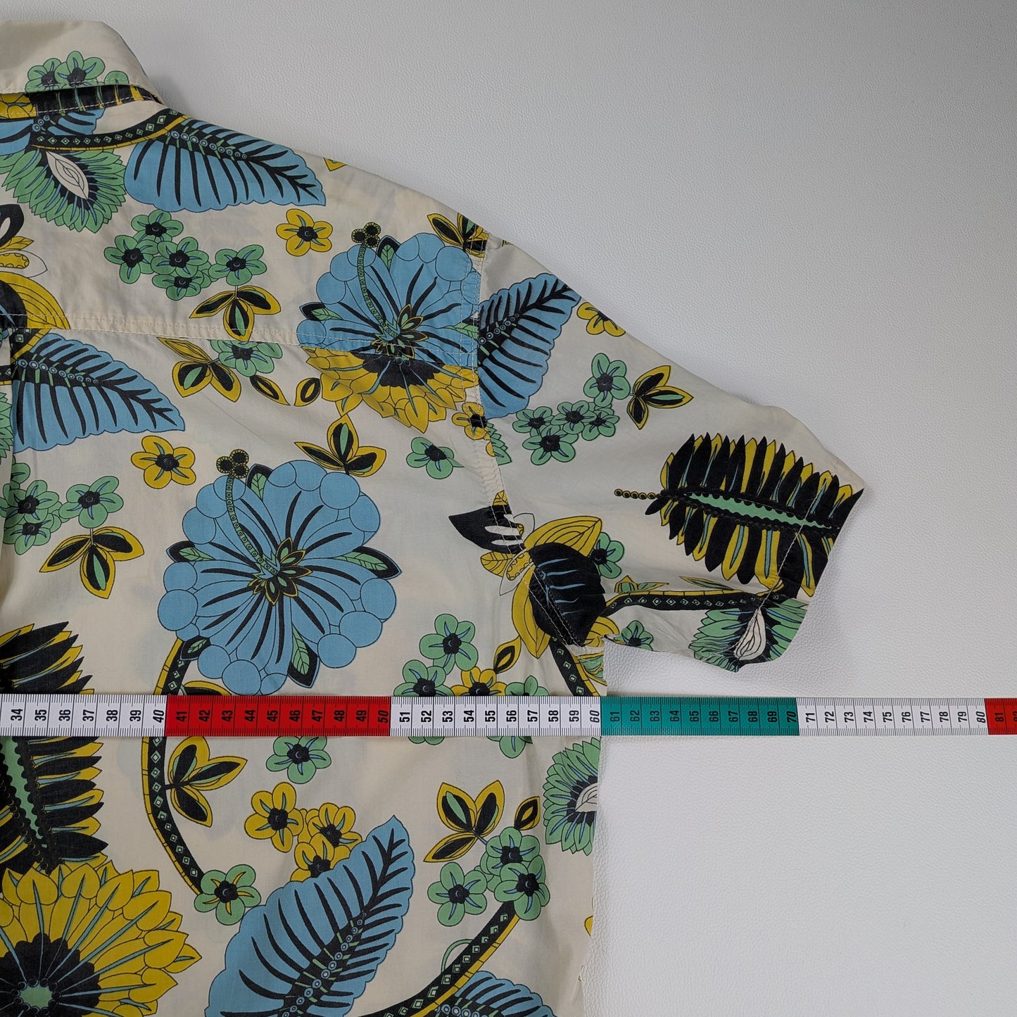 Camicia estiva con fantasia floreale multicolor - XL
