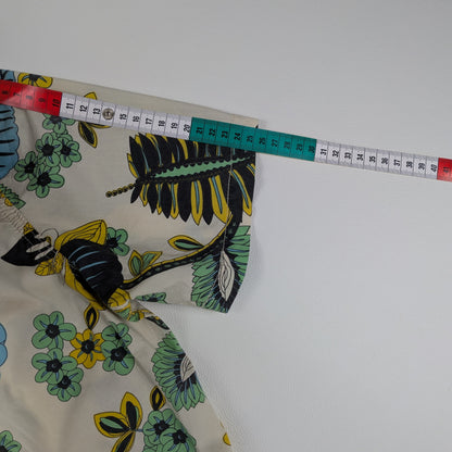 Camicia estiva con fantasia floreale multicolor - XL