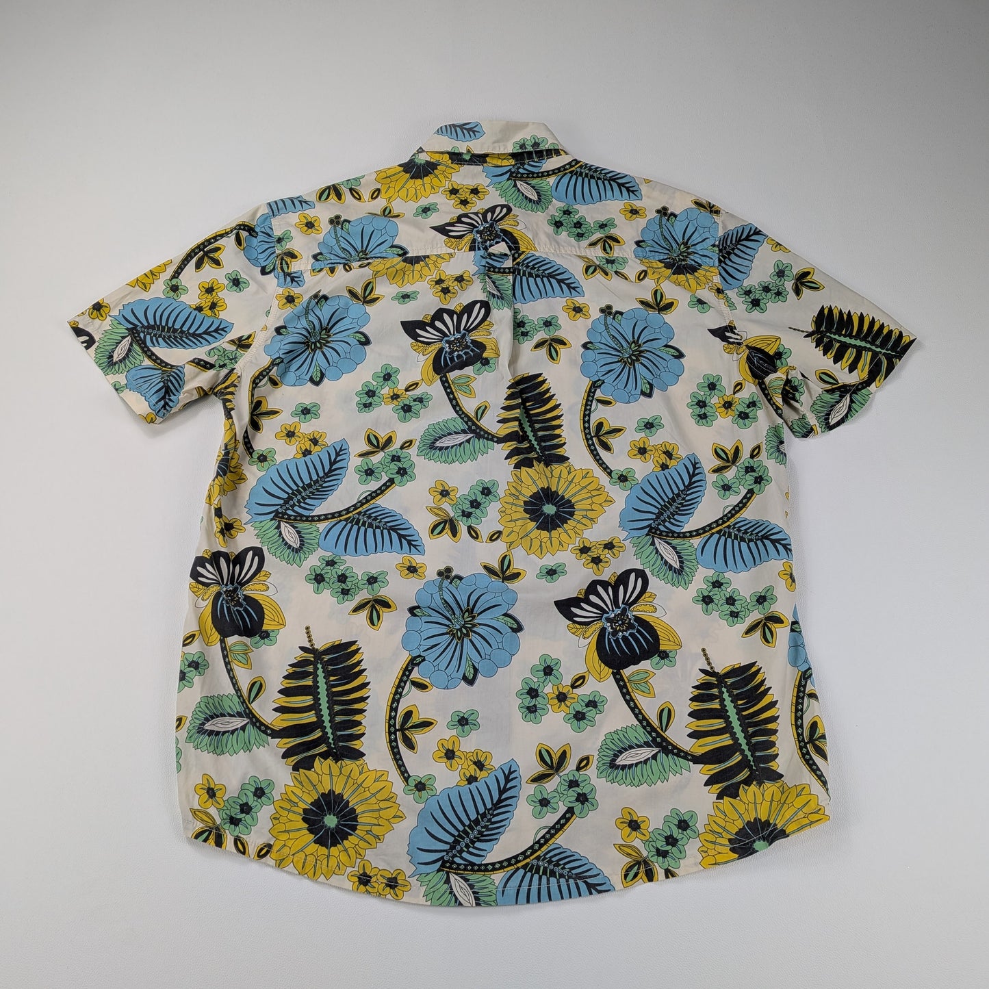 Camicia estiva con fantasia floreale multicolor - XL