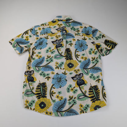 Camicia estiva con fantasia floreale multicolor - XL