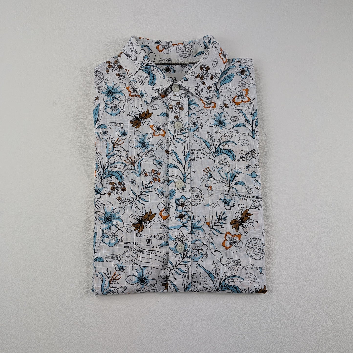 Camicia C&A travel stamp streetwear - M/L