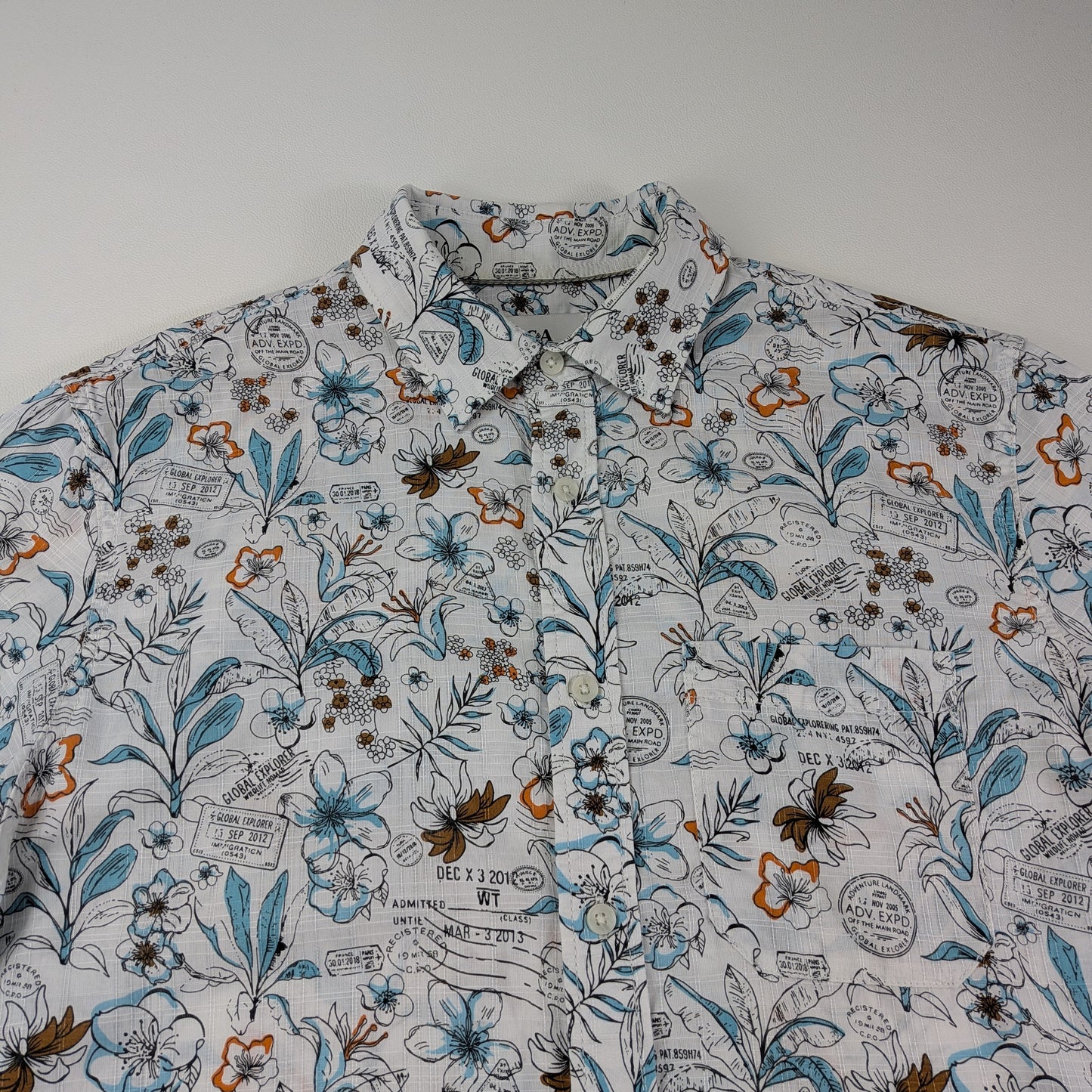 Camicia C&A travel stamp streetwear - M/L