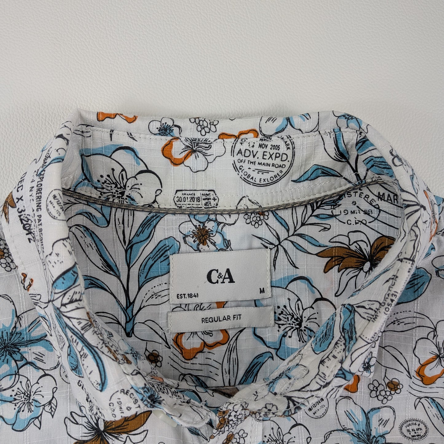 Camicia C&A travel stamp streetwear - M/L